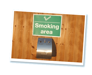 Wigwam smoking area