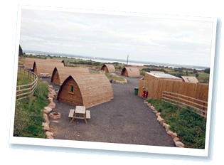 Wigwam View Over Tiddenham Quarry